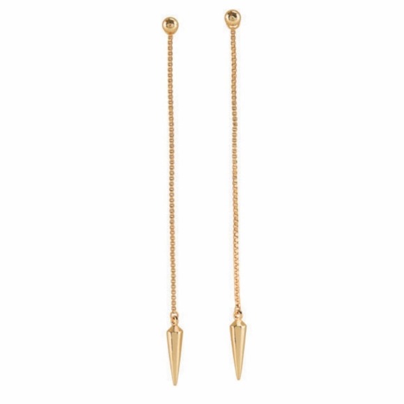 Origami Owl Jewelry - GOLD 3" SPIKE DROP EARRINGS Origami Owl
